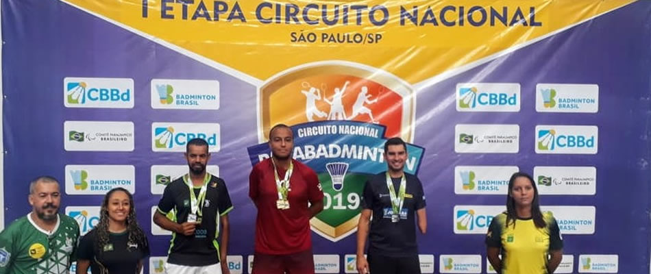 Ricardo Cavalli conquistou duas medalhas na classe SU5 ficando em terceiro lugar no individual e vice campeão na dupla masculina/Foto: Assessoria de Imprensa