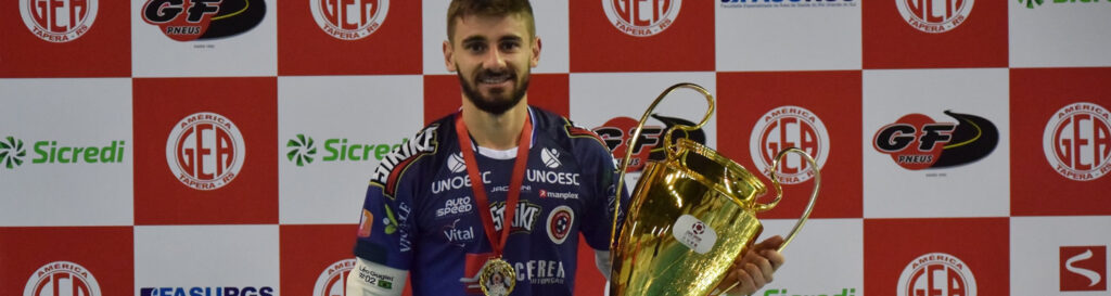 Goleiro Léo Gugiel foi o destaque da Copa Tapera/Foto Mayelle Hall