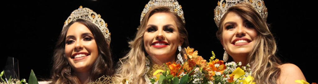 Foram eleitas: Maísa Carolina Pereira (Rainha)