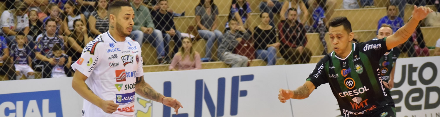 Joaçaba Futsal empatou com o Marreco no jogo de estreia/Foto Mayelle Hall