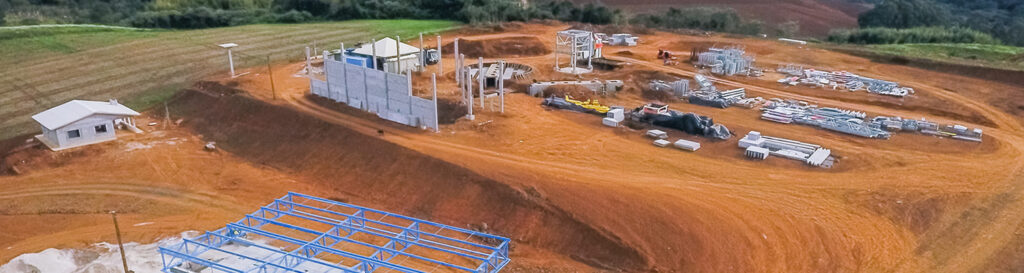 As obras na unidade que atenderá produtores de Caçador