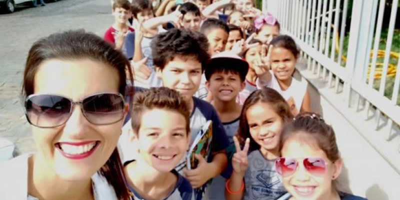 A professora Jussara Cristina Schimitz vencedora do prêmio Educador Nota 10/Foto: Arquivo Pessoal