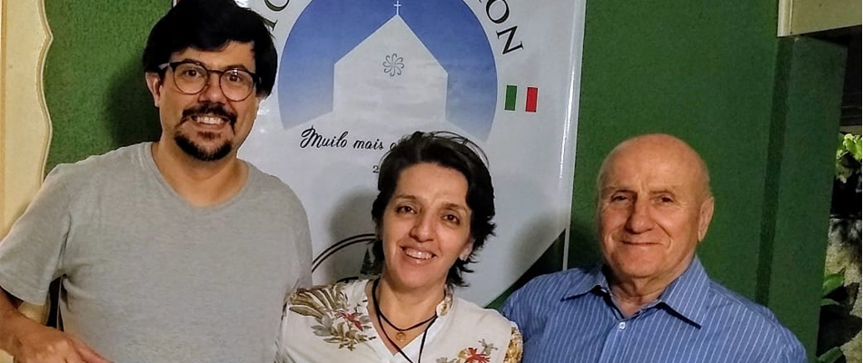 Yuri Piccoli Hentz recebeu o vice presidente em sua residência/Foto: Assessoria de Imprensa