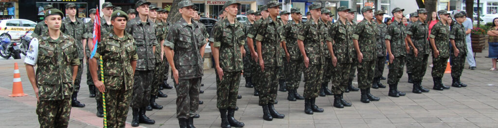 O Tiro de Guerra de Joaçaba realizou nesta segunda-feira (2) a solenidade de matrícula da Turma 2020/Foto: Assessoria de Imprensa