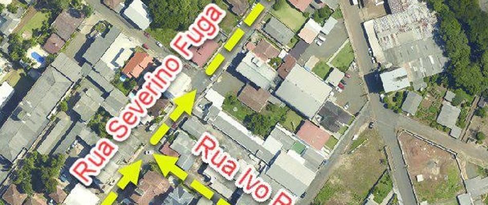 As ruas Severino Fuga e Ivo Rodrigues de Carvalho serão transformadas em vias de sentido único/Foto: Assessoria de Imprensa