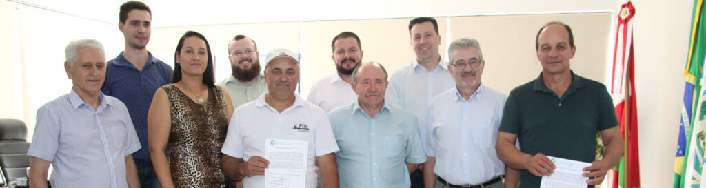 A Ordem de Serviço para execução de passeios públicos em concreto armado nas vias centrais do Município de Joaçaba foi assinada hoje/Foto: Divulgação Internet