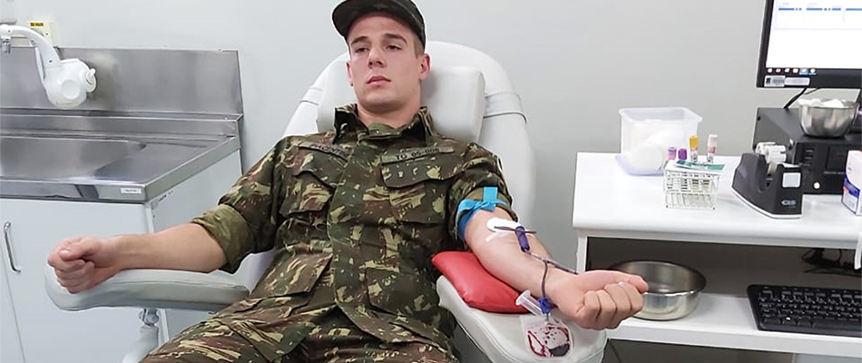 Atdr Piacentini foi um dos voluntários a doar sangue/Foto: Assessoria de Imprensa