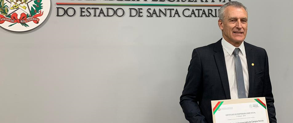 O Diretor Vice-presidente Cláudio Hartmann representou a cooperativa no evento/Foto: Assessoria de Imprensa