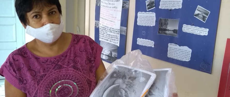 A primeira videoaula foi realizada nesta terça-feira (28) com alunos de Produção Artística/Foto: Assessoria de Imprensa