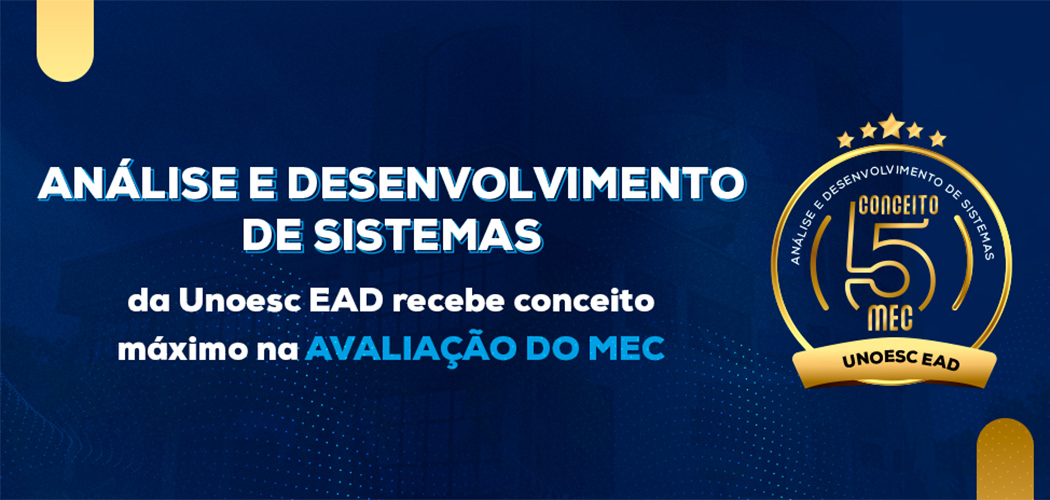 Curso de Análise e Desenvolvimento de Sistemas é reconhecido com nota máxima pelo MEC