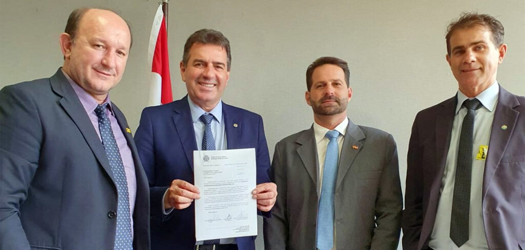 Prefeito e Vice-Prefeito de Herval d’ Oeste estiveram cumprindo agenda em Brasília