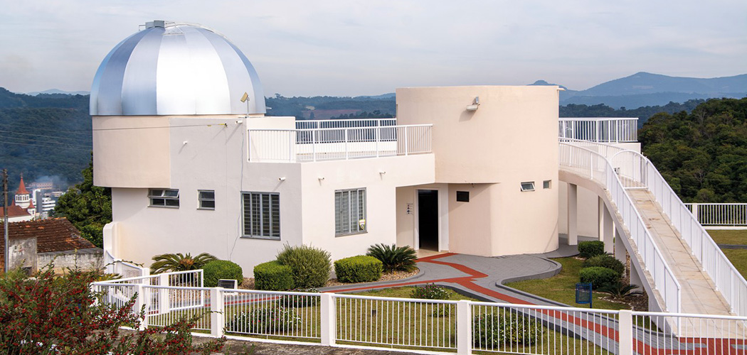 O Observatório Astronômico Domingos Forlin, de Videira, abrigará projetos importantes para área da astronomia FOTO: Ascom prefeitura de Videira