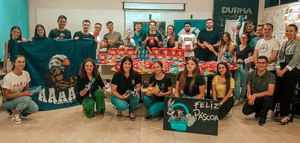 Cursos de Administração e Ciências Contábeis da Unoesc Joaçaba promovem Páscoa Solidária