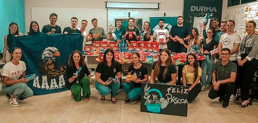 Cursos de Administração e Ciências Contábeis da Unoesc Joaçaba promovem Páscoa Solidária