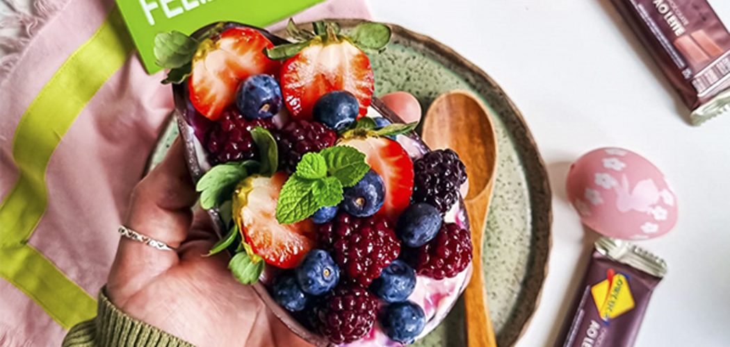 Ovo de Páscoa de Frutas Vermelhas Zero Açúcar