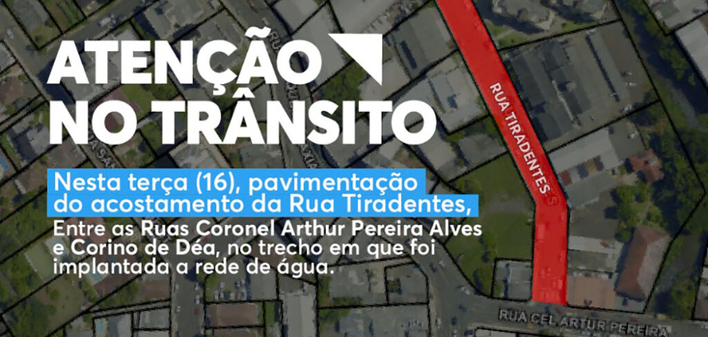 Atenção Motoristas: Diretoria de Trânsito de Joaçaba alerta para obras no centro da cidade