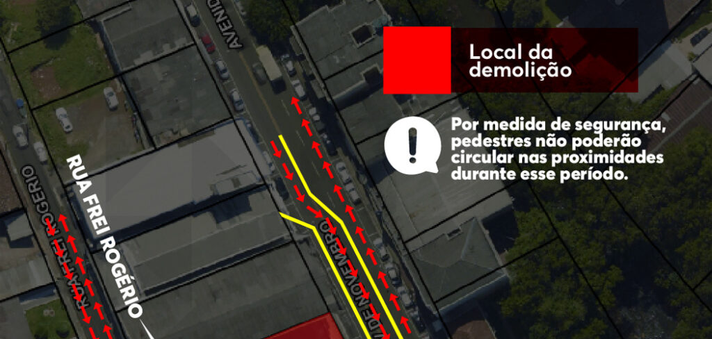 Atenção: Parte do trânsito será interrompido na esquina da Av. XV de Novembro com a Rua 13 de Maio em Joaçaba