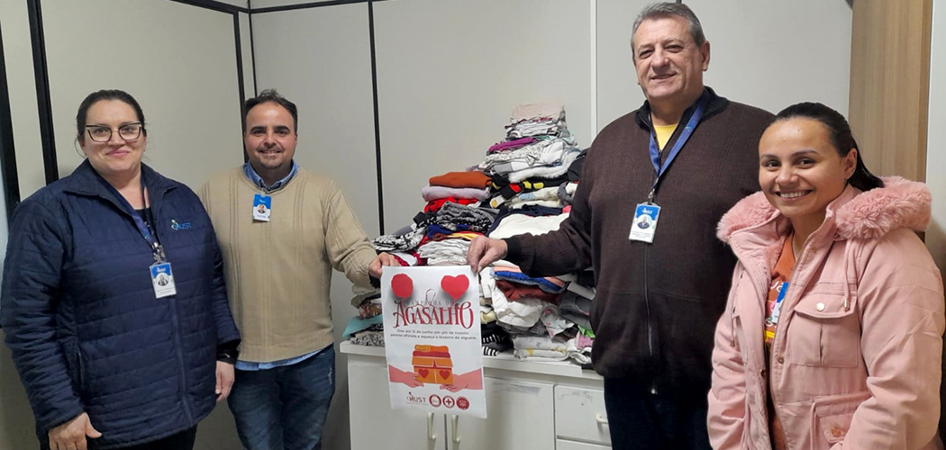 Campanha do Agasalho do HUST arrecada mais de 400 peças