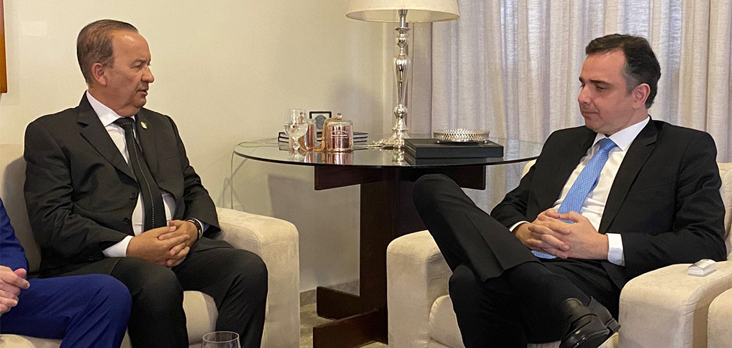 Governador Jorginho Mello pede pressa a Pacheco para votação do Marco Temporal