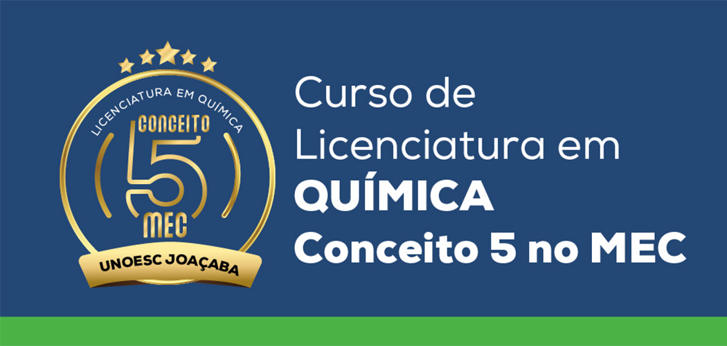 Curso de Licenciatura em Química conquista o conceito máximo na avaliação do MEC