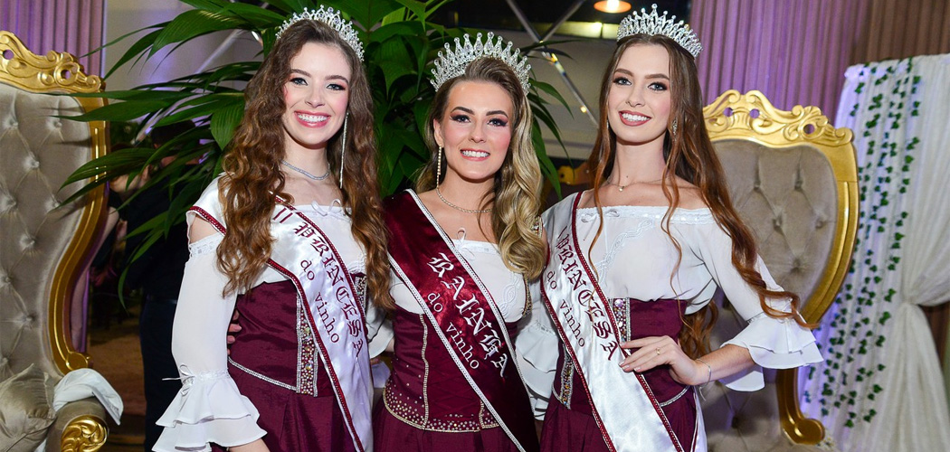 Rainha e Princesas do Vinho foram escolhidas em Videira