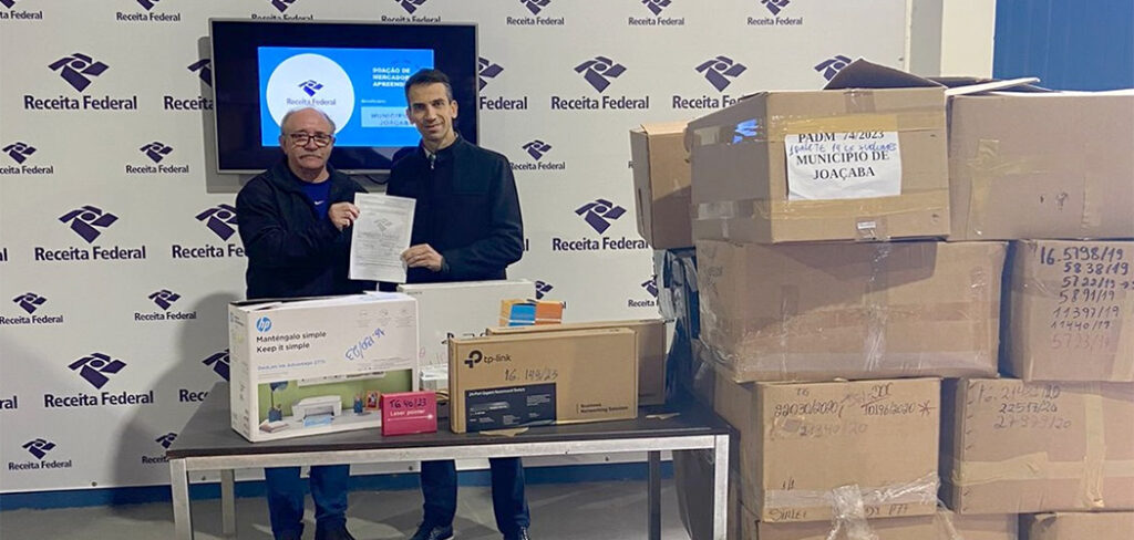Receita Federal destina veículos e mercadorias para o Município de Joaçaba