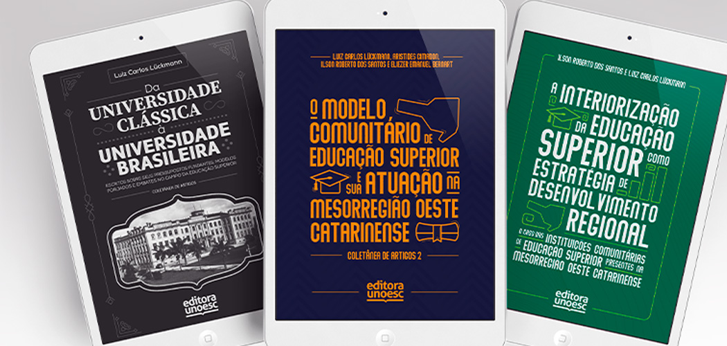 Professor Luiz Carlos Lückmann é autor de três e-books lançados pela Editora Unoesc