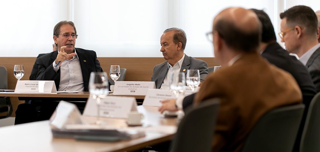 FIESC discute planejamento de SC com o Governador Jorginho Mello