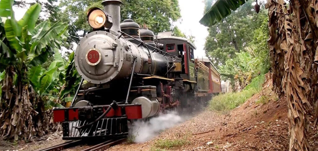 Maria Fumaça em Piratuba/Foto: Bom Dia SC