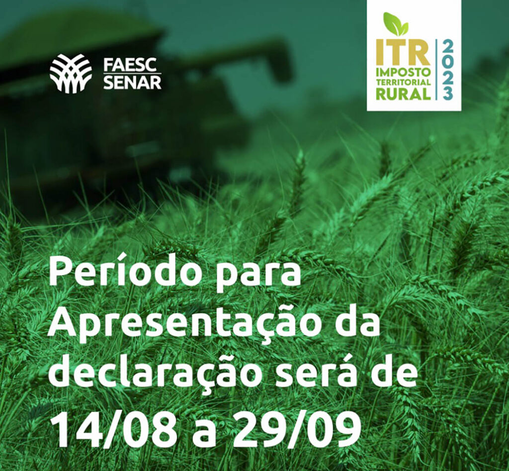 FAESC orienta os produtores rurais sobre o pagamento do ITR