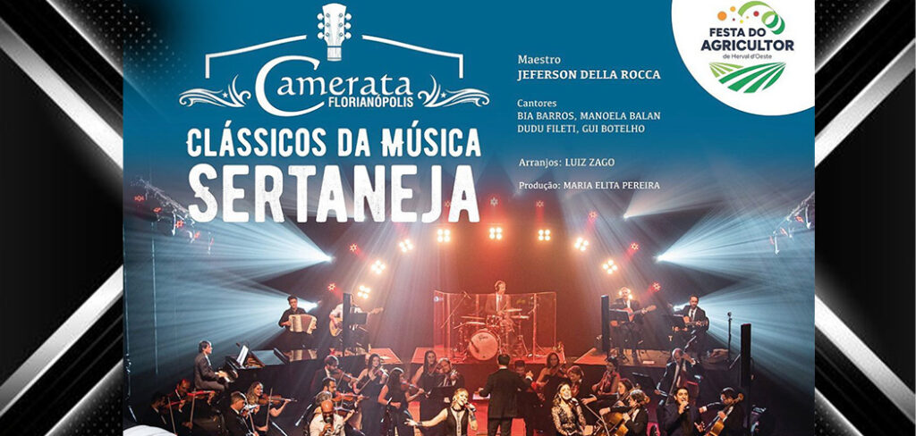 Clássicos da Música sertaneja serão apresentados em Herval d’ Oeste gratuitamente