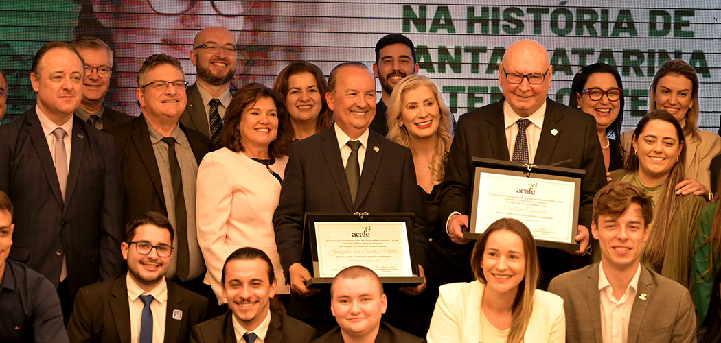 Governador e secretário da Educação recebem homenagem da Acafe com Título Honoris Causa