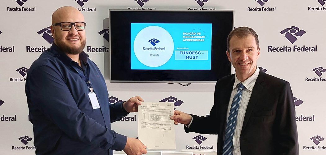 Receita Federal destina mercadorias ao município de Herval d’Oeste e ao HUST de Joaçaba