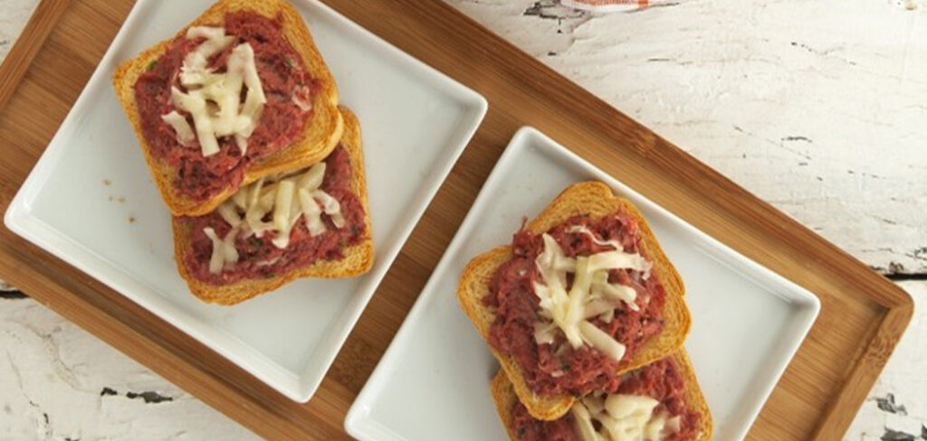 Torrada de carne seca e provolone
