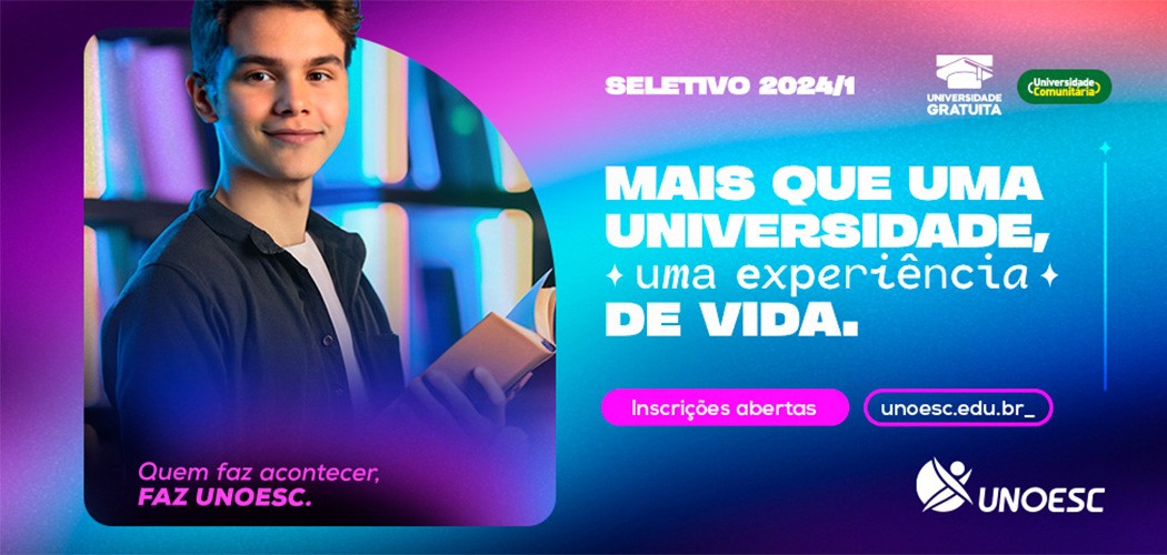 Seletivo Unoesc está com inscrições abertas