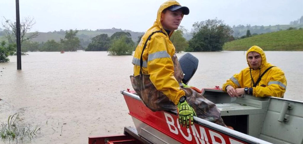 Previsão do tempo indica alto volume de chuva em Santa Catarina neste final de semana