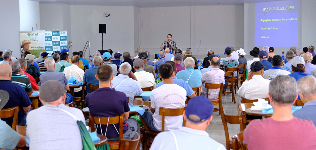 Senar/SC reúne produtores rurais em evento do Programa Saúde do Homem Rural no Meio-Oeste catarinense