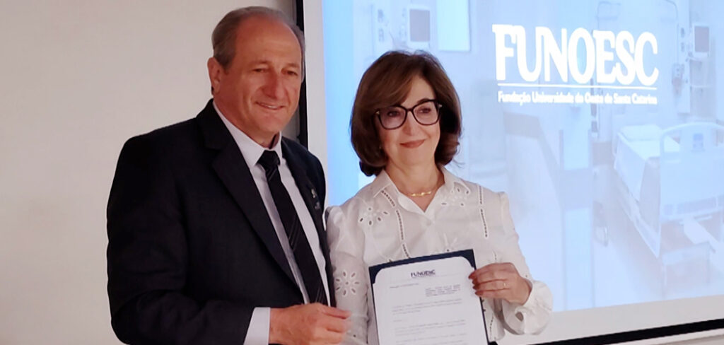 Professora Lindamir Secchi Gadler é empossada diretora geral do HUST de Joaçaba/ Foto: Evandro Novak