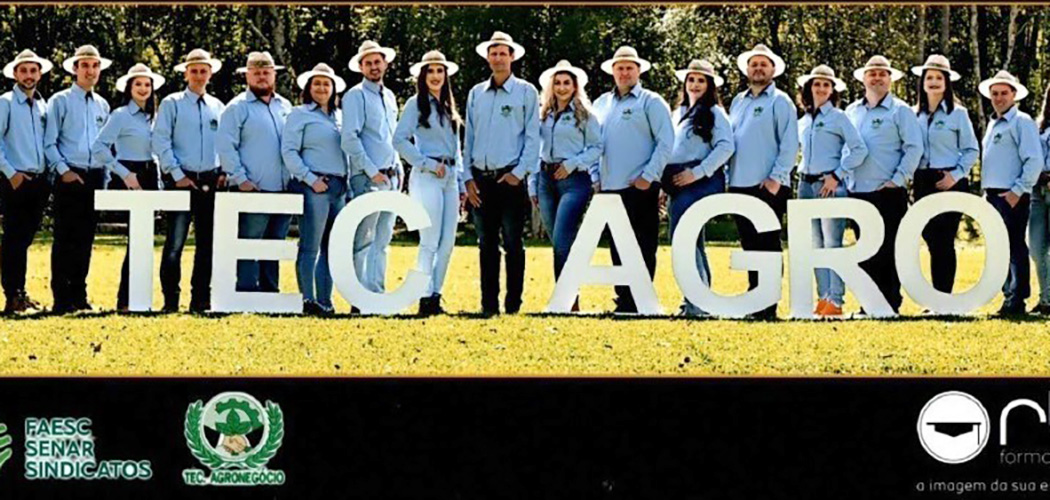Formandos do Curso Técnico em Agronegócio da Rede e-Tec Brasil – Polo de Seara