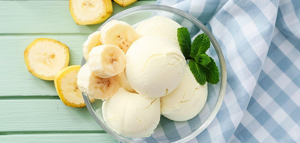 Sorvete de banana com iogurte/ Foto: Internet