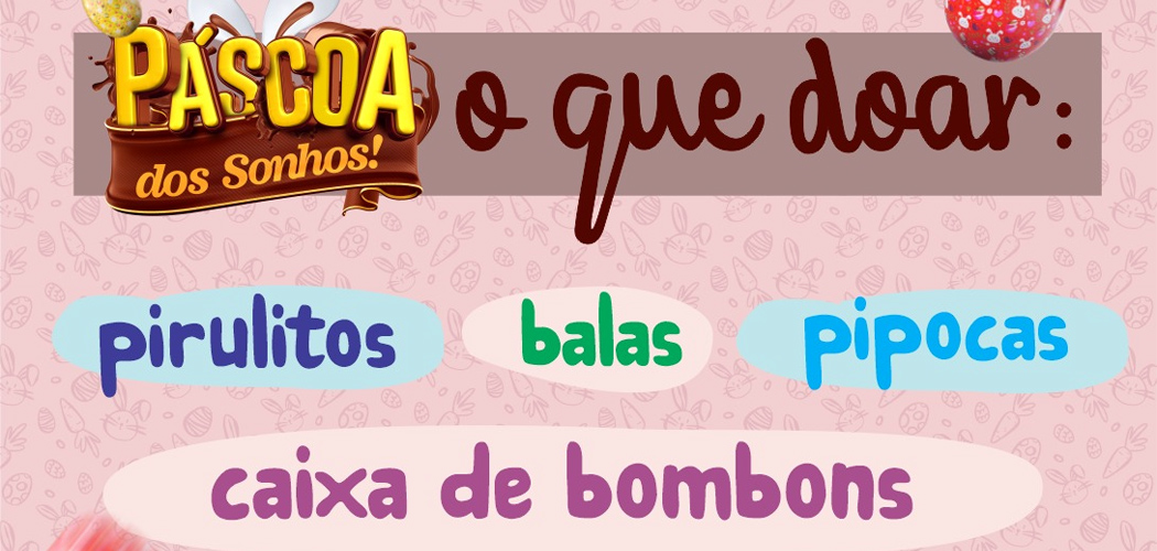ONG Dindos do Bem arrecada doces para a Páscoa dos Sonhos de crianças carentes de Joaçaba e Herval d’ Oeste  