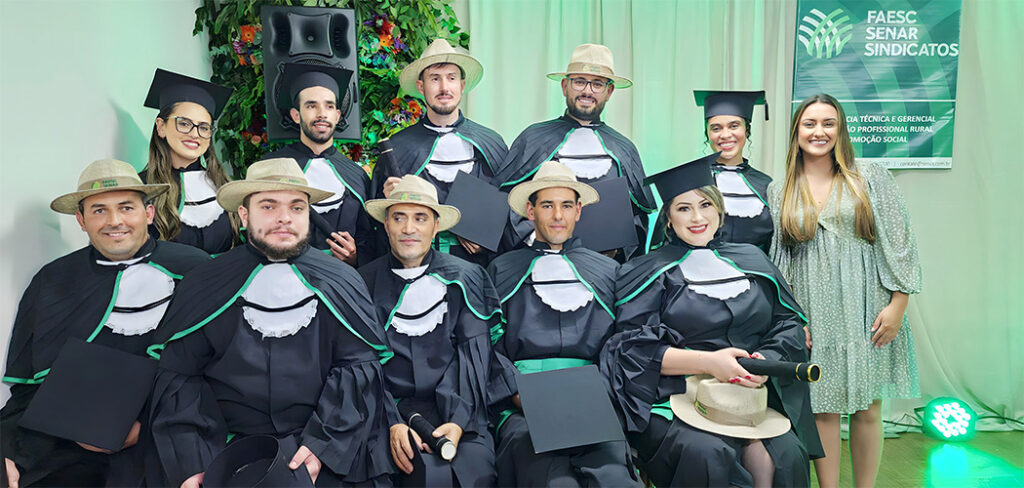 Formada 7ª turma do Curso Técnico em Agronegócio do Senar/SC em São Joaquim