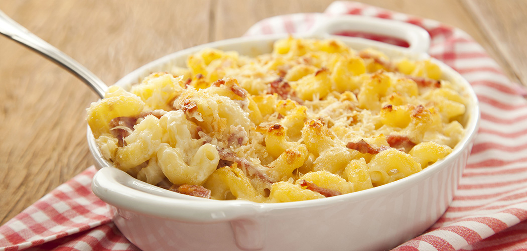 Mac and Cheese com Salame