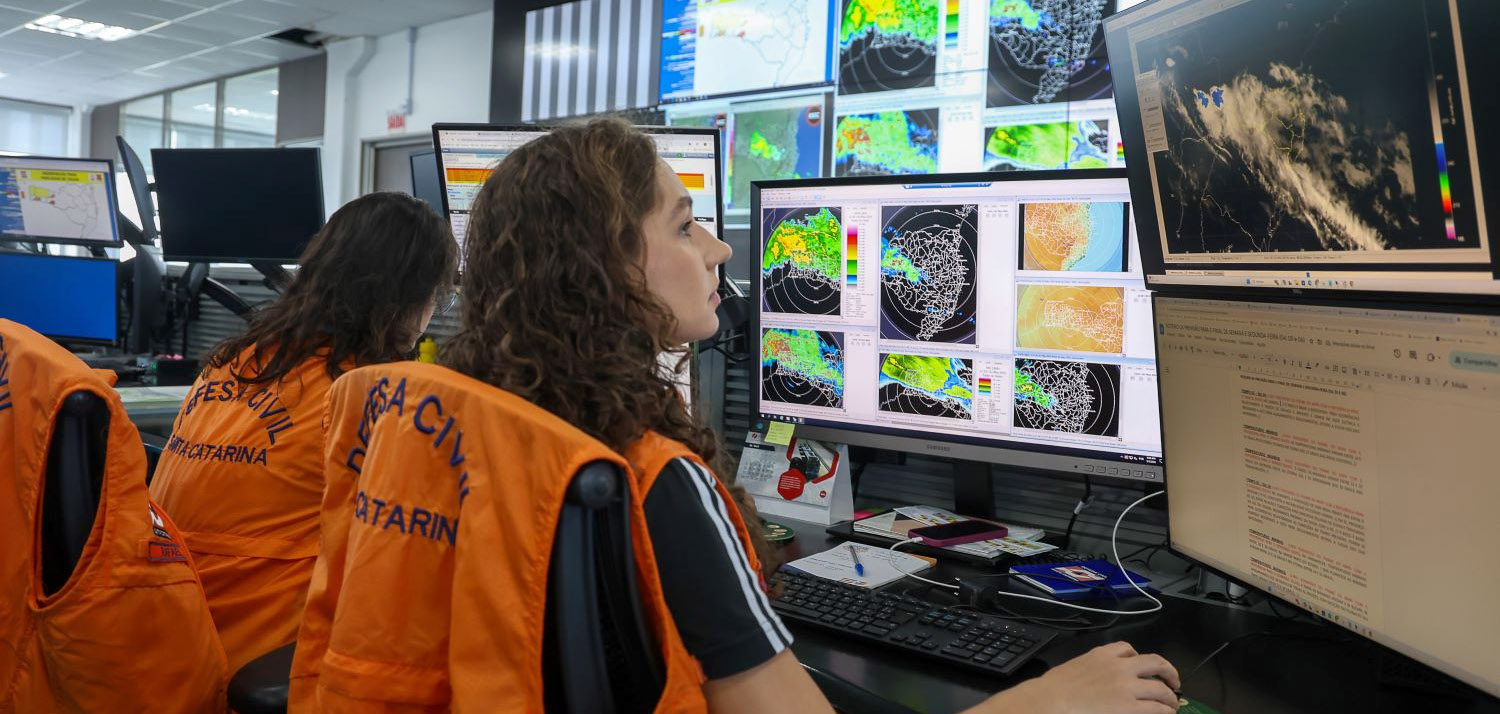 Defesa Civil mantém previsão de chuva intensa e volumosa nesta sexta (3) entre o Meio-Oeste e Litoral Sul catarinense/Foto: Ricardo Trida-Secom