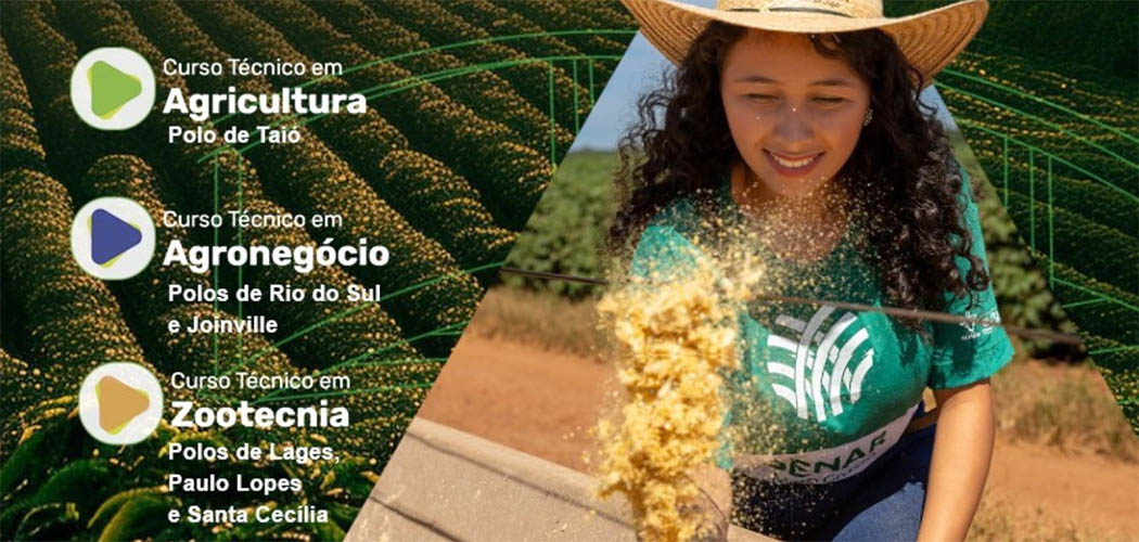 SENAR/SC abre processo seletivo para os cursos da rede e-Tec Brasil em 6 polos