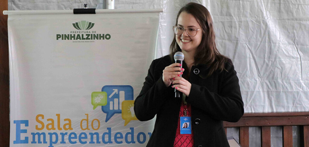 Gestora regional no oeste do Programa Cidade Empreendedora, Gabriela da Costa Heming (Foto: Karina Ogliari/MB Comunicação)