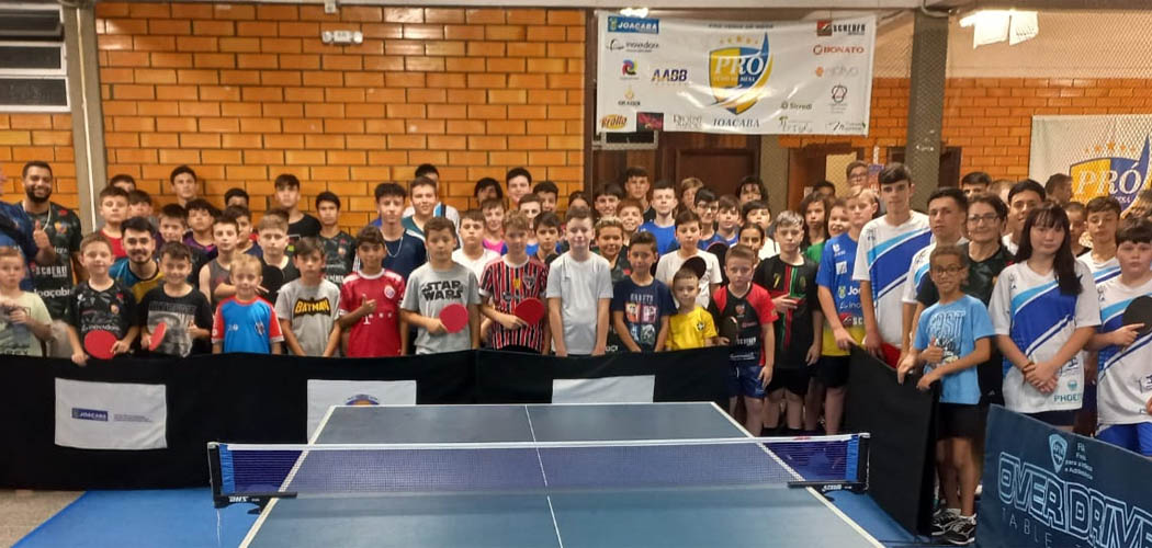 Torneio de Tênis de Mesa na AABB de Joaçaba neste sábado (8) é aberto para a comunidade