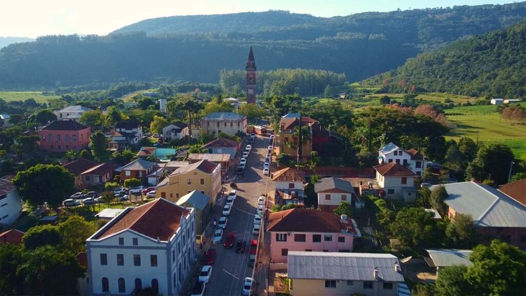 Santa Tereza é uma cidadezinha de 1.500 habitantes situada entre o Vale dos Vinhedos e o Vale do Taquari, distante cerca de 30 km de Bento Gonçalves/Foto: Prefeitura de Santa Tereza/Divulgação