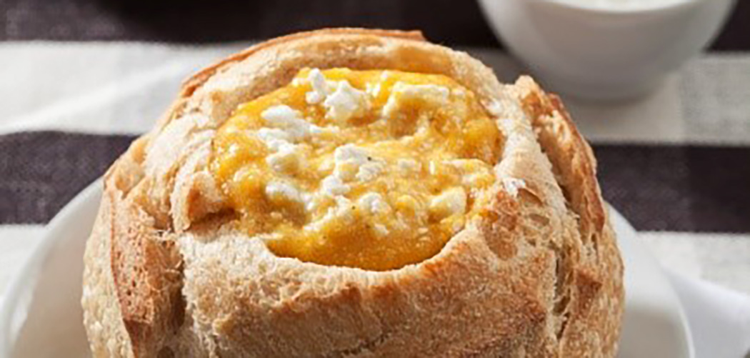 Sopa de Cenoura com Cottage