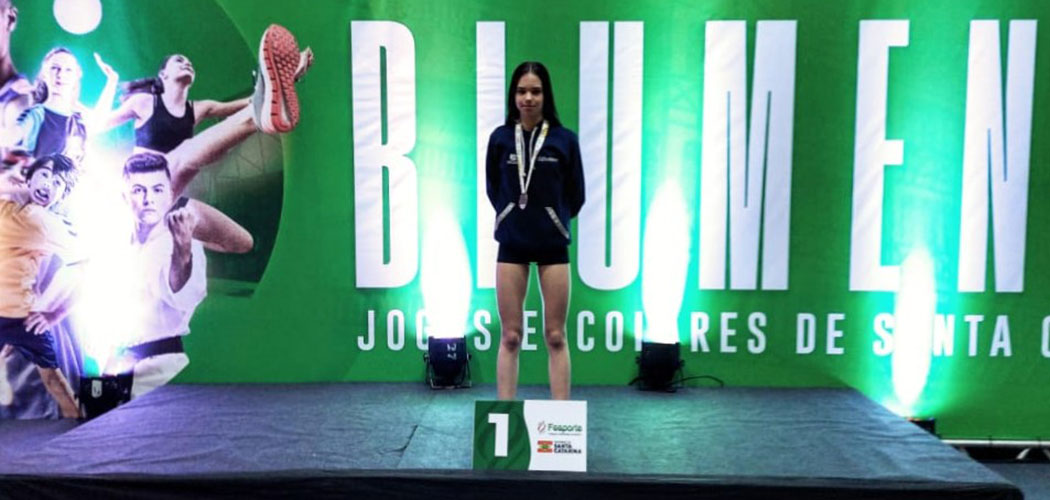 Aluna do Colégio SuperAtivo de Joaçaba é campeã estadual dos Jesc